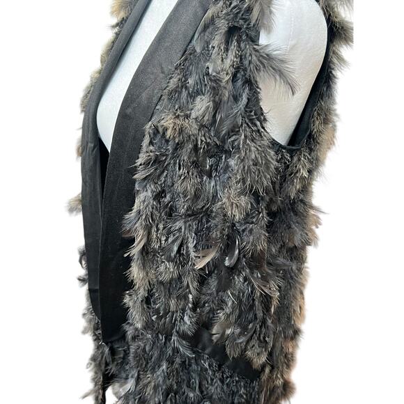 bl-nk London grey Turkey Feather Vest Medium - Picture 4 of 5